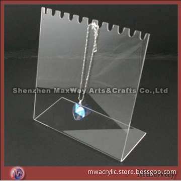 Clear fashional acrylic/lucite jewelry/necklace display/holder stand